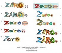 10 ten different ZARO TV logo designed & developed by Jarah Design on 26.Juni 2013